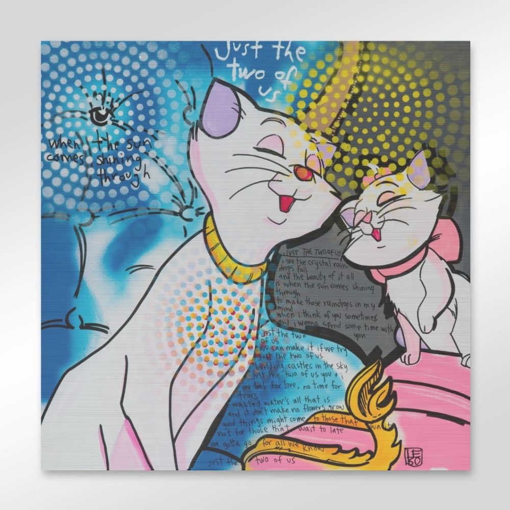 Just the Two of Us - Lebo Brushed Aluminum Artbond